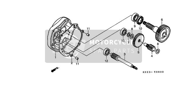 23421KEE630, Countershaft, Honda, 1